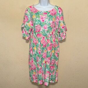 Lilly Pulitzer Tiltson Swing Mini Dress in resort white pear necessities